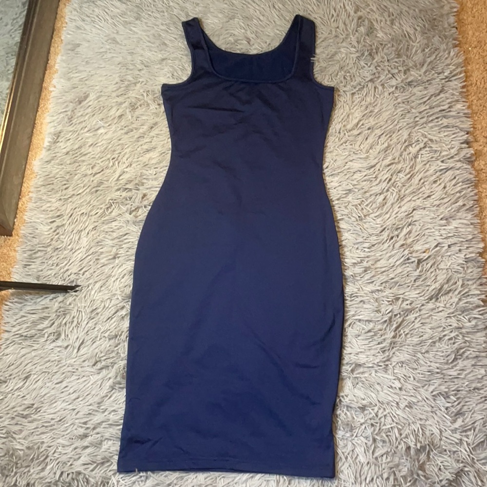 Blue bodycon dress